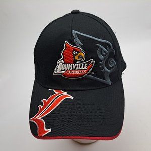 Louisville Cardinals Relaxed Cotton Embroidered Hat Cap Black/Red/White …